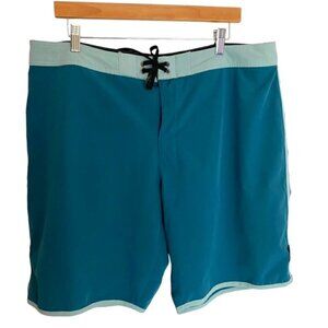 Maori Hook Teal Board Shorts 38
